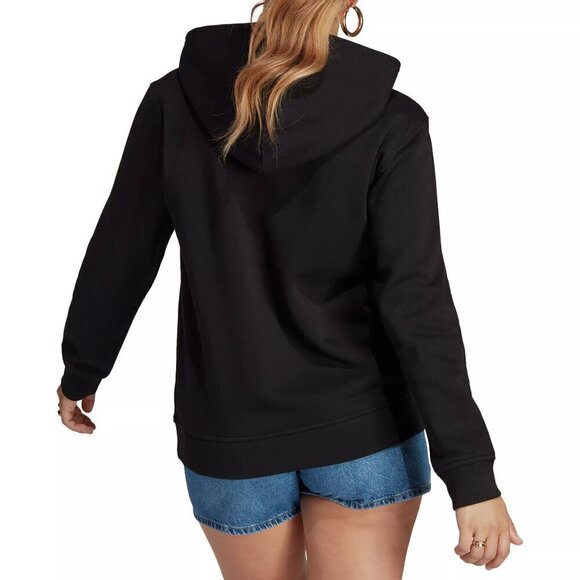 NWT Adidas Originals Adicolor Essentials Black Fleece Hoodie - Picture 2 of 7